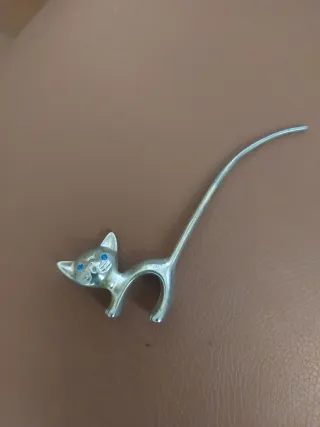 Gato para anillos plata