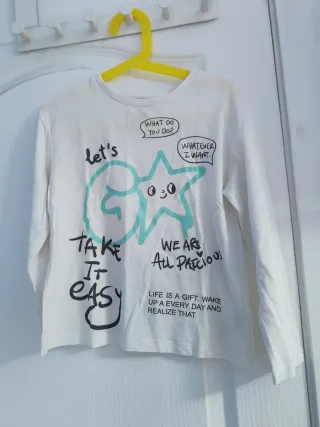 Lote de 9 camisetas infantiles tala 7-10 años