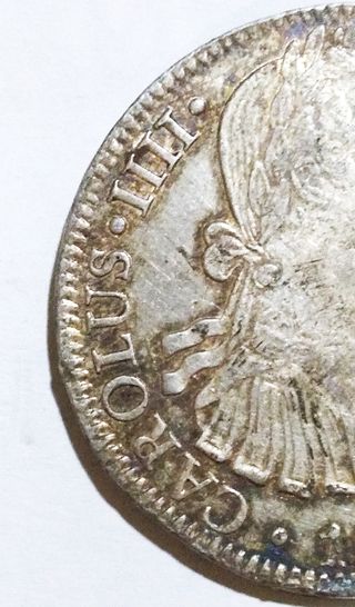 8 Reales Carlos IIII Plata