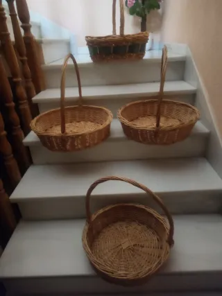 Cestas de mimbre 43cm y 36cm