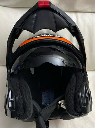 Casco Modular HJC C91 Negro Naranja tallaS,ECE2205