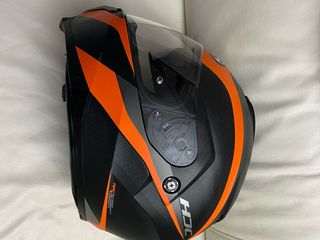 Casco Modular HJC C91 Negro Naranja tallaS,ECE2205