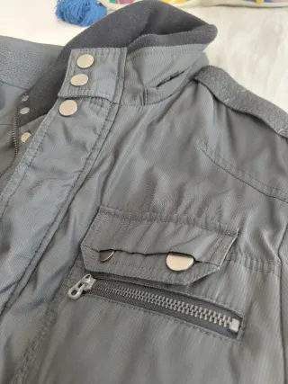 Chaqueta estilo Belstaff negro tipo motero
