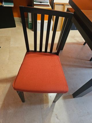 Mesa comedor extensible y 6 sillas