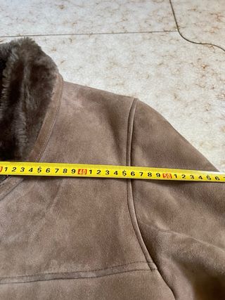 Vintage Shearling Sheepskin Coat - Brown L