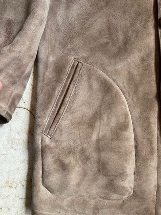 Vintage Shearling Sheepskin Coat - Brown L