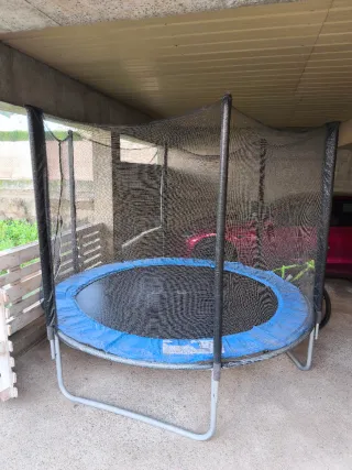 Cama elástica 250 cm con red de seguridad