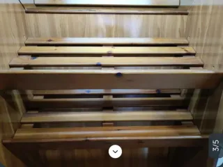 Estantería Panadería Madera y Cristal