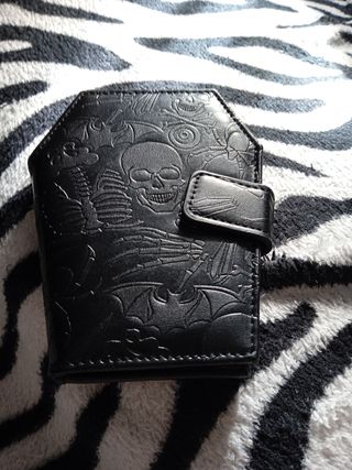 Cartera Billetera Ataúd Calaveras