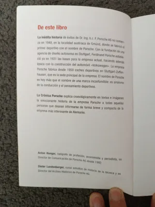 Libro Historia Porsche