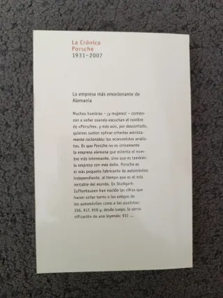 Libro Historia Porsche