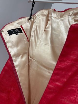 Vestido rojo largo invitada fiesta