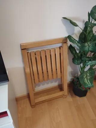 Sillas plegables de madera