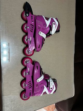 Patines en línea rosas