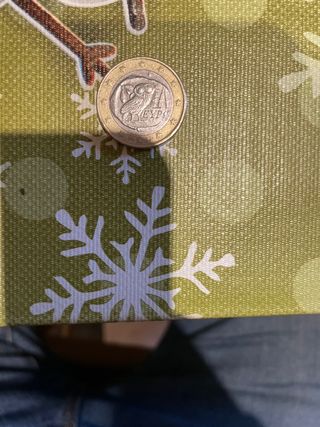 Moneda Euro Grecia 2002 Lechuza