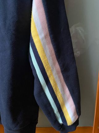 Sudadera Kaotiko azul marino con rayas