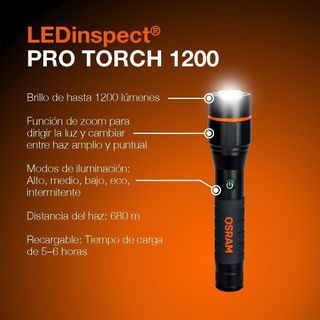 OSRAM LEDIL432 Lámpara de mano LED 1200 Lumen