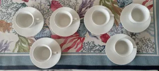 Set 6 tazzine e piattini caffè in perfette condizi