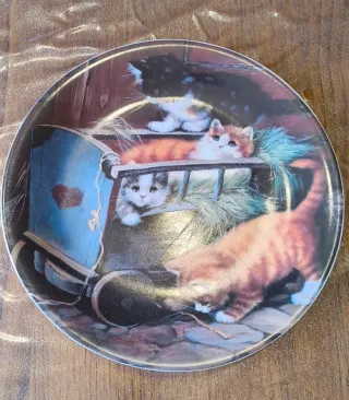 4 Piatti Limoges Porcellana Collezione