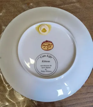 4 Piatti Limoges Porcellana Collezione