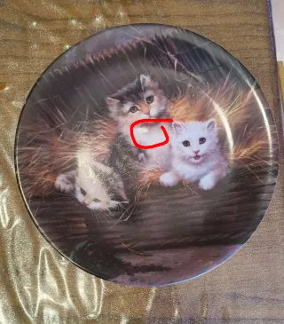 4 Piatti Limoges Porcellana Collezione