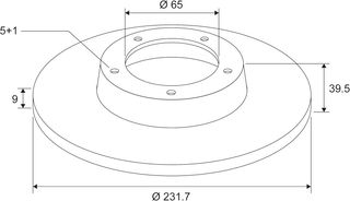VALEO - Disco de freno aceitado - 186597 - Caja de