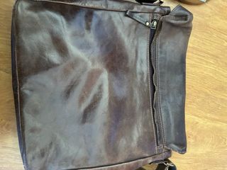 Bolso bandolera piel marrón