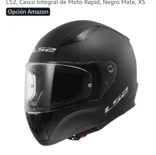 Casco Moto Integral LS2 Negro Mate XS