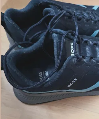 Zapatillas Hugo Boss Negras y Turquesa