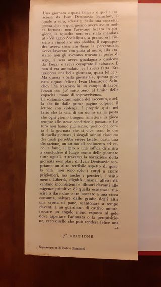 Una giornata di Ivan Denissovic - A. Solgenitsin