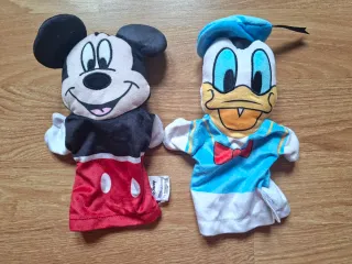Marionetas muñecos Mickey y Donald oficial Disney