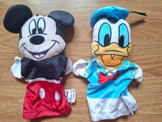 Marionetas muñecos Mickey y Donald oficial Disney