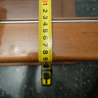 Mesa de centro madera y cristal grande