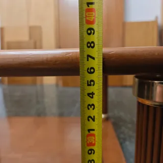 Mesa de centro madera y cristal grande