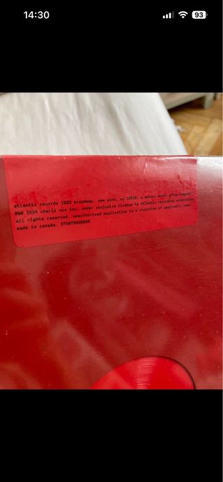 Vinilo BRAT Red Picture Disc Exclusivo