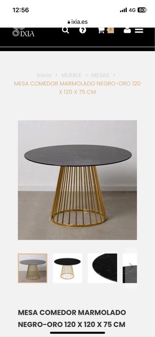 SOLO PIE DE MESA EN METAL DORADO