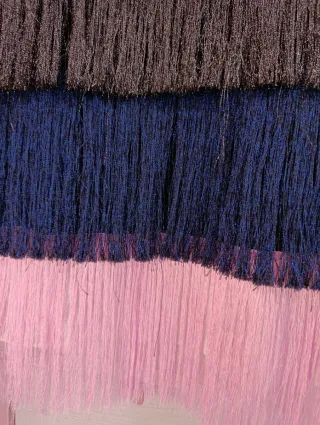 Vestido blanco con flecos