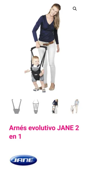 Arnés evolutivo jane 2 en 1