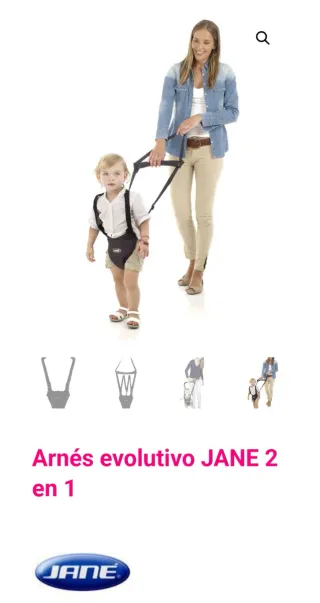 Arnés evolutivo jane 2 en 1