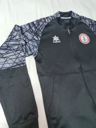 Sudadera Luanvi Negra y Gris Talla S