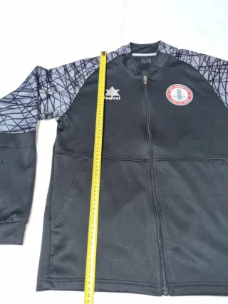 Sudadera Luanvi Negra y Gris Talla S
