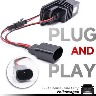 2 uds Canbus LED luz de placa de matrícula para V.