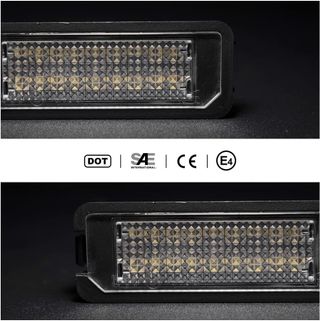 2 uds Canbus LED luz de placa de matrícula para V.