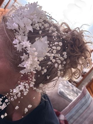 Vestido de Novia Blanco con Cola