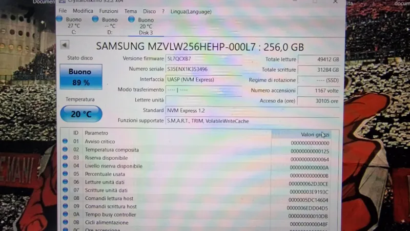SSD NVMe Samsung 256GB MZ-VLW2560 afbeelding 2