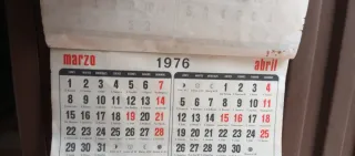 Almanaque Antiguo 1976
