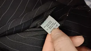 Gilet Sartoriale Gessato Nero - Taglia S