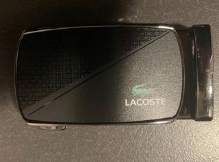 Cartera y Cinturón Lacoste Negro