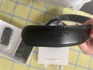 Cartera y Cinturón Lacoste Negro