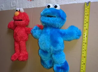 Lote 2 peluches Barrio Sésamo v1